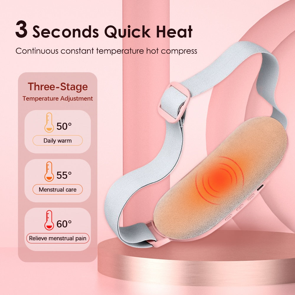 Electric Period Cramp Massager Warmer Belt